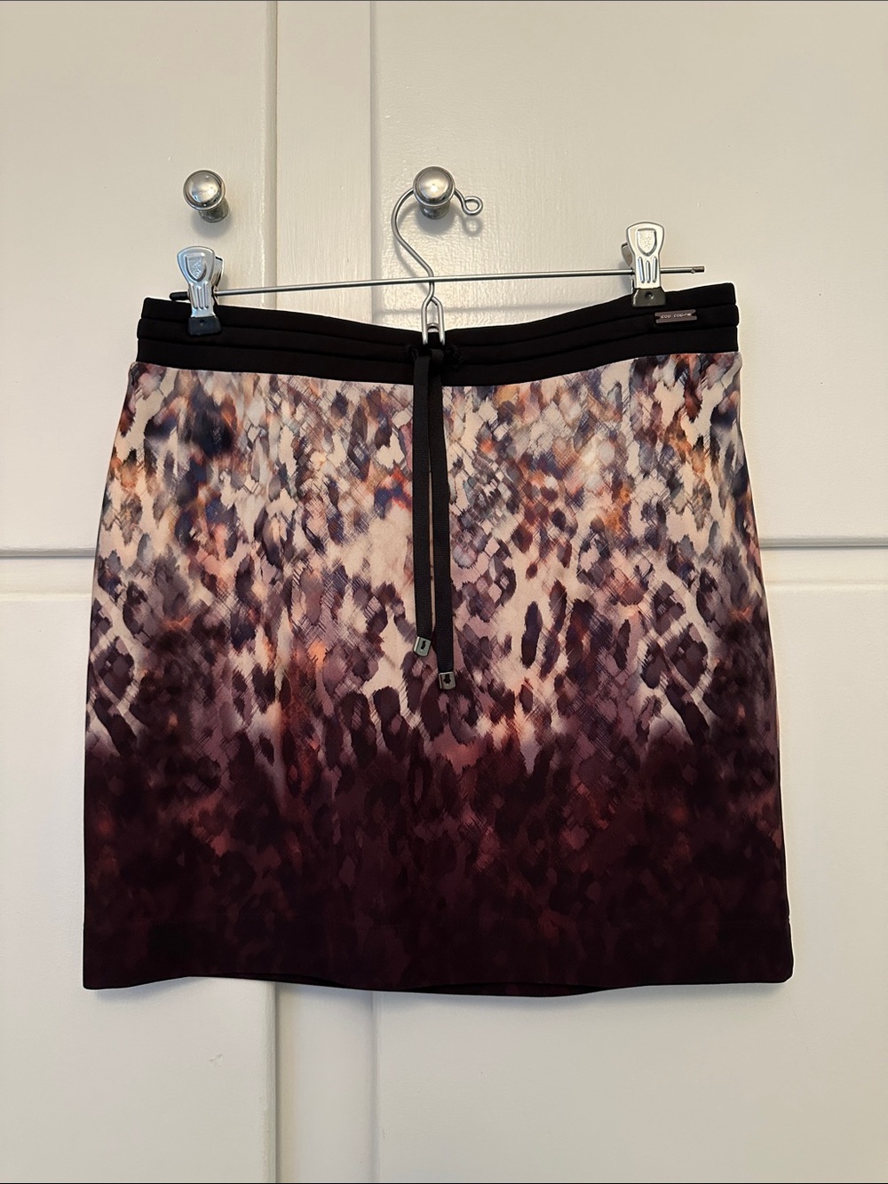 LIKE NEW Cop.Copine Skirt Beige with Colorful Spotted Pattern Mini
